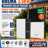 Growatt 3.5kVA Solar System with 5.12kWh Dyness Lithium Battery & 4 × 620W Jinko Panels Combo