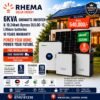 Growatt 6kVA Solar System with 10.24kWh Dyness Lithium Batteries & 8 × 620W Jinko Panels Combo