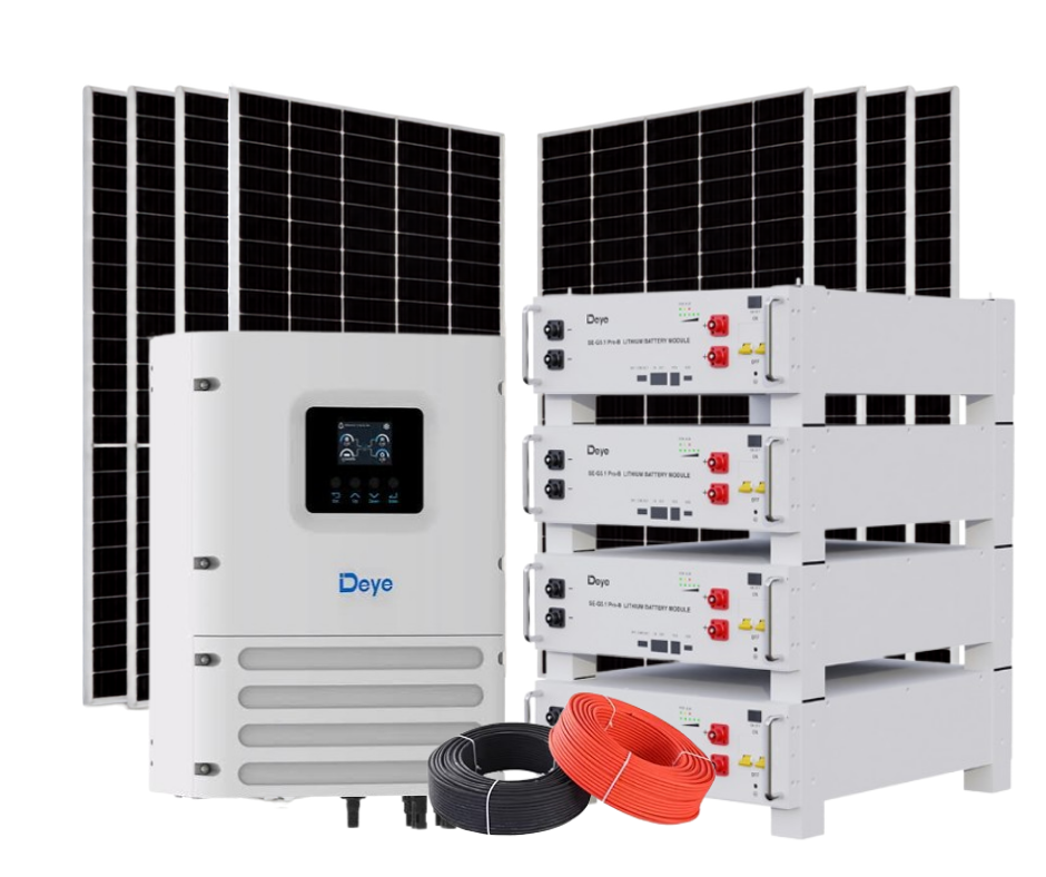 6KW DEYE INVERTER & 10.24KWH DEYE LITHIUM BATTERY