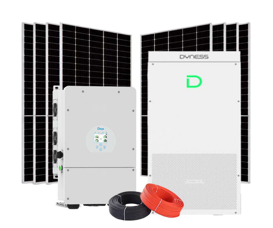 10KW DEYE HYBRID INVERTER & 20.48 KWH DYNESS LITHIUM BATTERIES